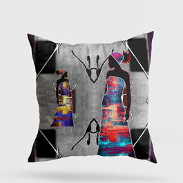 Aberto Design Cojín Multicolor 43 x 43 cm